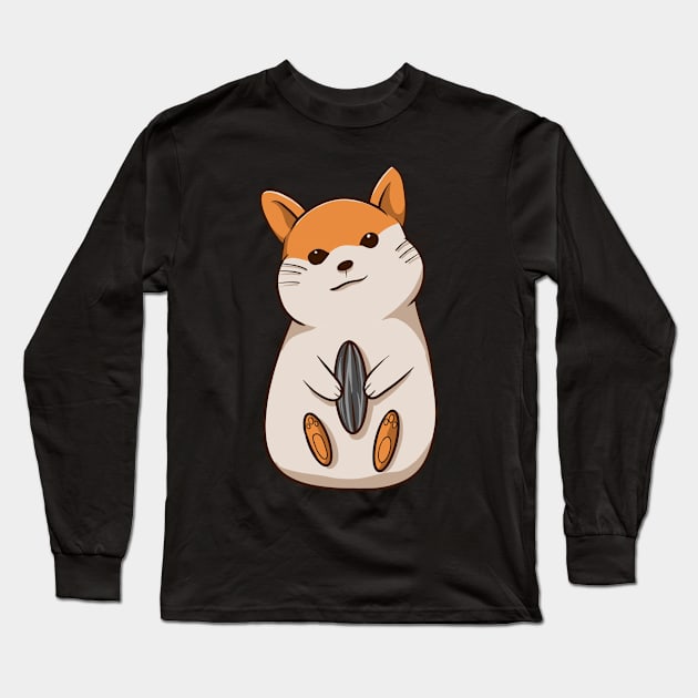 Hamster Long Sleeve T-Shirt by Stenau Artwerk